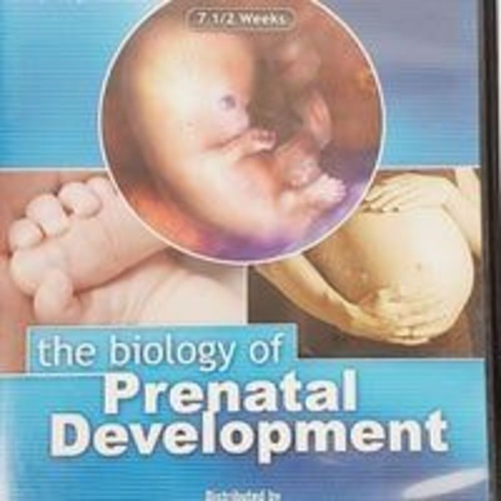 The Biology of Prenatal Development [DVD]